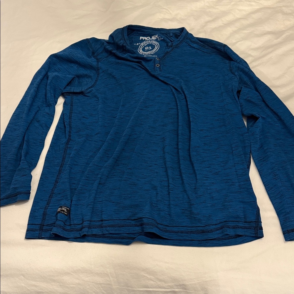 Pro Edge Men's Vibrant Blue Crewneck Sweater